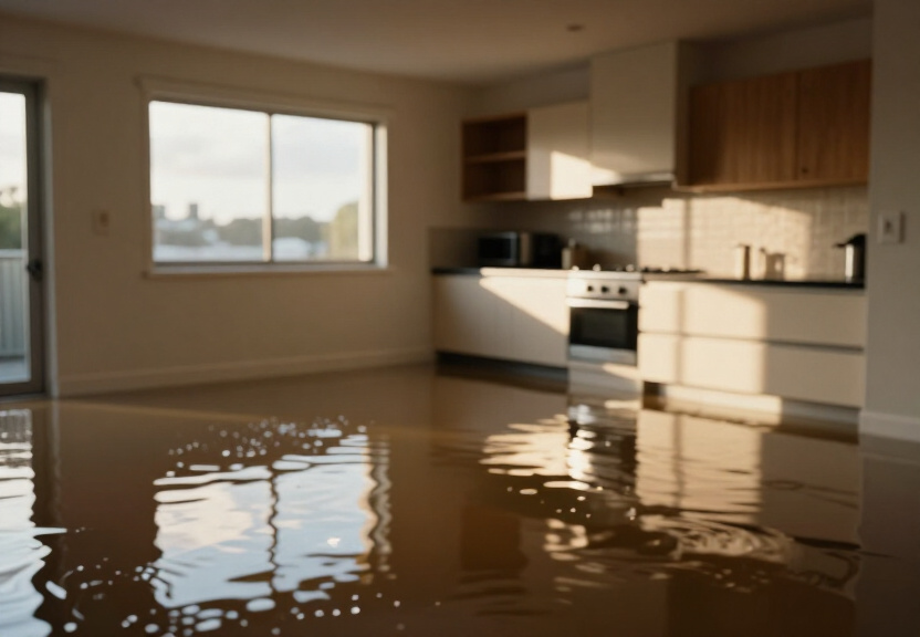 Flooded commercial office in Hmas Waterhen
